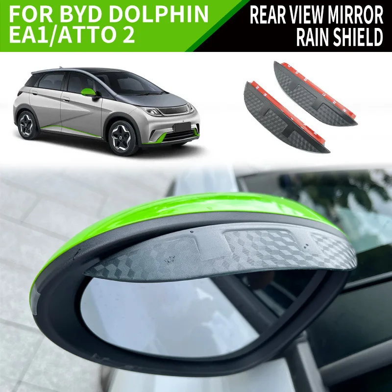 For BYD Dolphin ATTO 2 Window Visitor Stainless Steel Strip Wind Deflectors Visors Rain Guard Door Visor Vent Shades Ventvisor