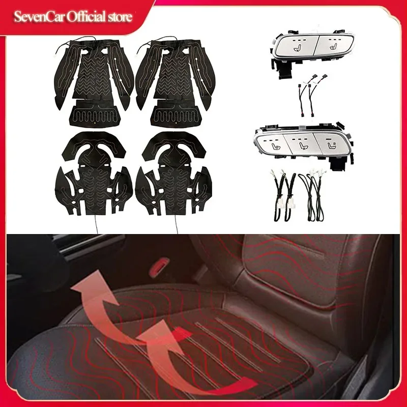 

Car Seat Blower For Mercedes-Benz GLC 2016-2023 Front Seat Heating Backrest Cooling Ventilation Motor Special Button Control