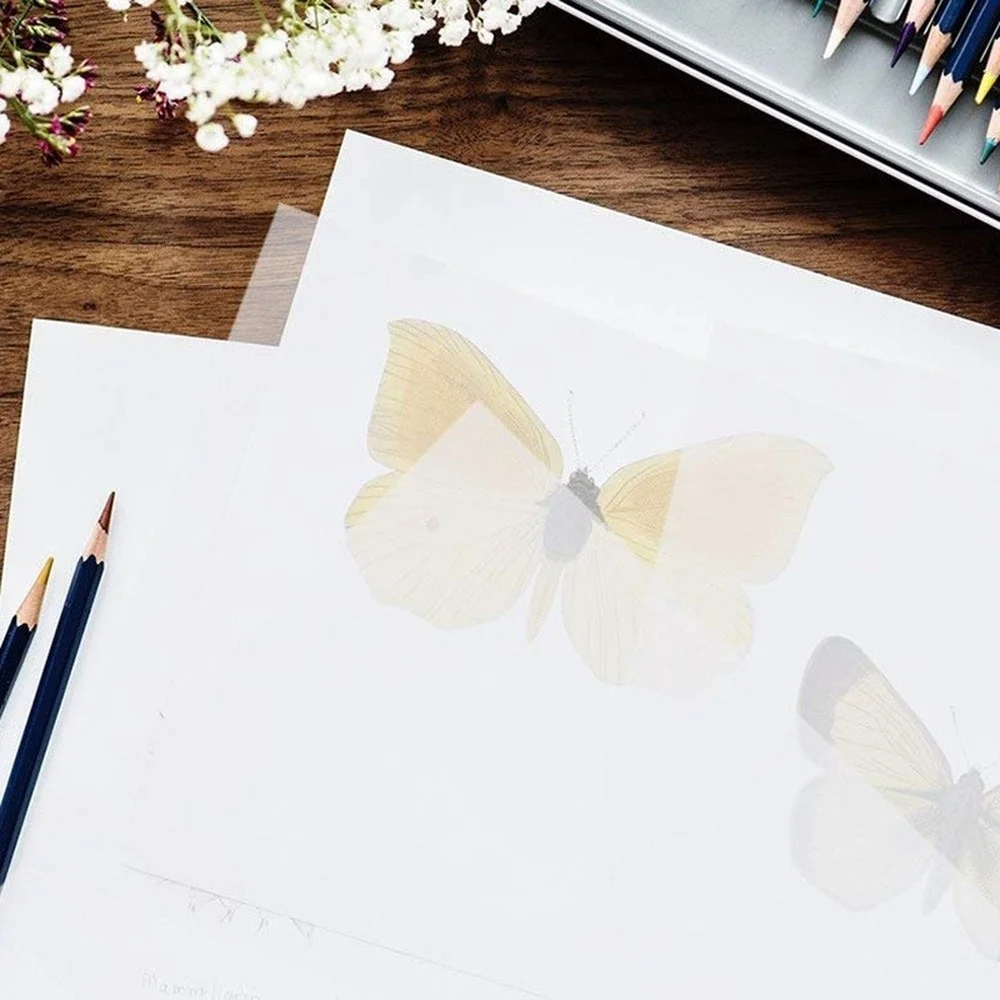 100Pcs/Lot Sheets Transparent Paper Translucent Clear Paper for Printing Sketching Tracing Drawing Animation