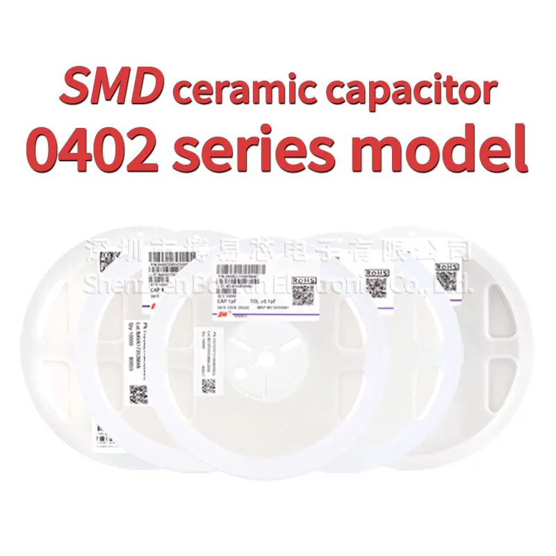Chip ceramic capacitors 10000 pieces, 0402, 10pF 1 100pF 1nF 10nF 15nF 100nF 0.1uF 100uF 2.2uf 4.7uF 10uF 47uF complete models