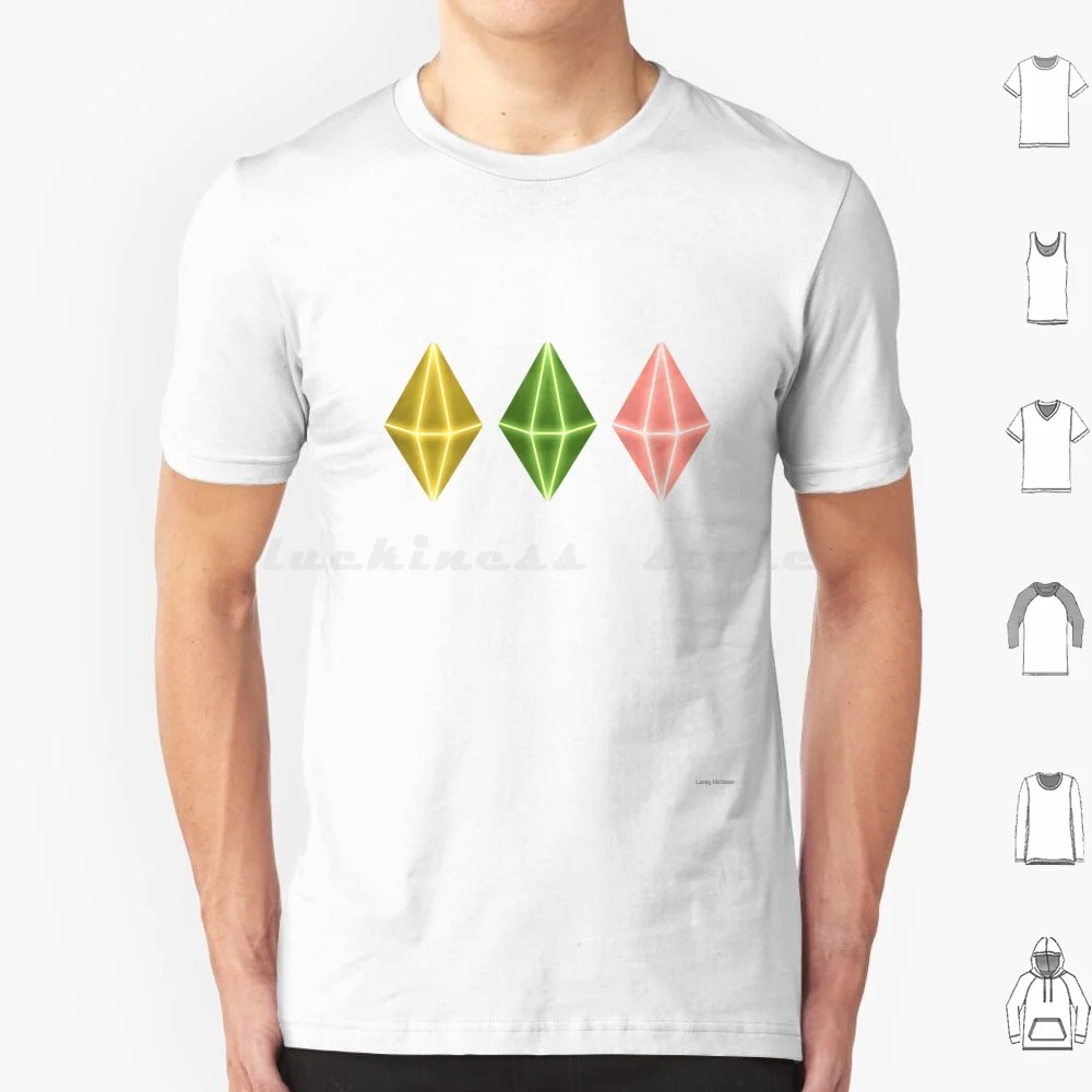 Maglietta Plumobs Big Size 100% Cotone Sims 4 Sims Plumbob