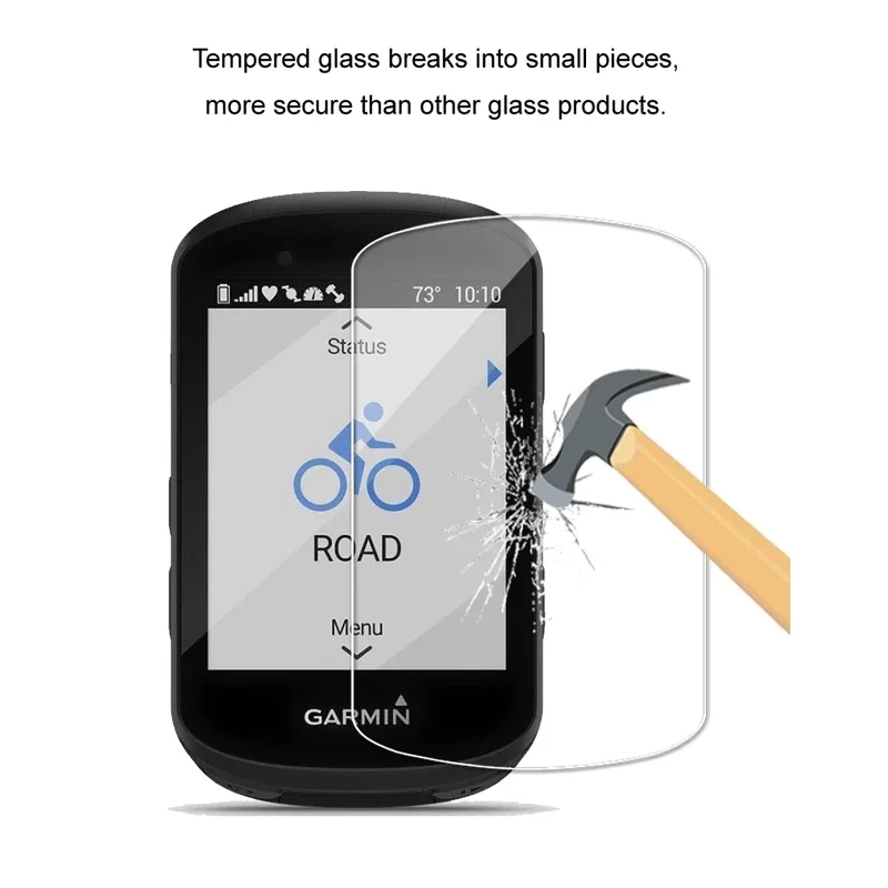 Premium Tempered Glass Screen Protector for Garmin GPS Bicycle Stopwatch