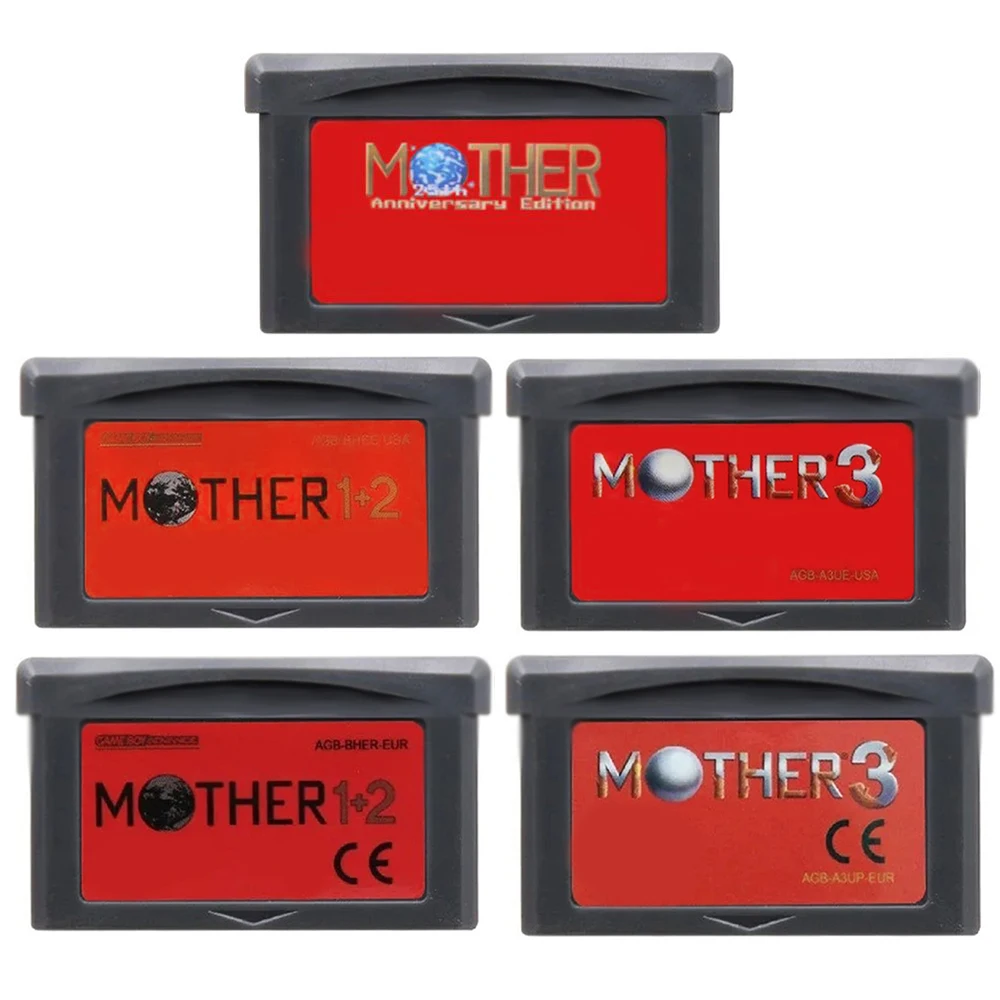 GBA Mother Series Spielmodul 32-Bit Videospielkonsolen-Karte Mother 1 2 3 USA/EUR-Version Graues Gehäuse für GBA NDS – Detail 2