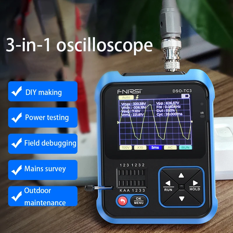 DSOTC2/TC3 Digital Oscilloscope Transistor Tester Function Signal