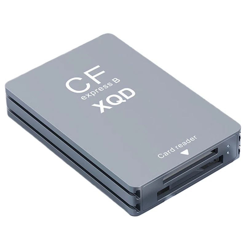 3 in 1 CFexpress Type B/XQD/SD 카드 리더기, G/M 시리즈용 듀얼 슬롯 USB 3.2(10Gbps) 카드 메모리 리더기,-A86Z