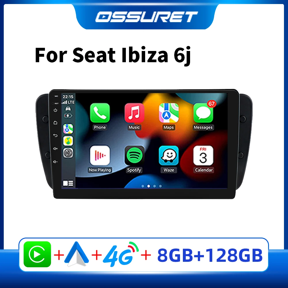 

S5 2din Android Car Multimedia for Seat Ibiza MK4 6J Sport Coupe Ecomotive Cupra 2009-2013 Carplay Car Radio Stero GPS Autoradio