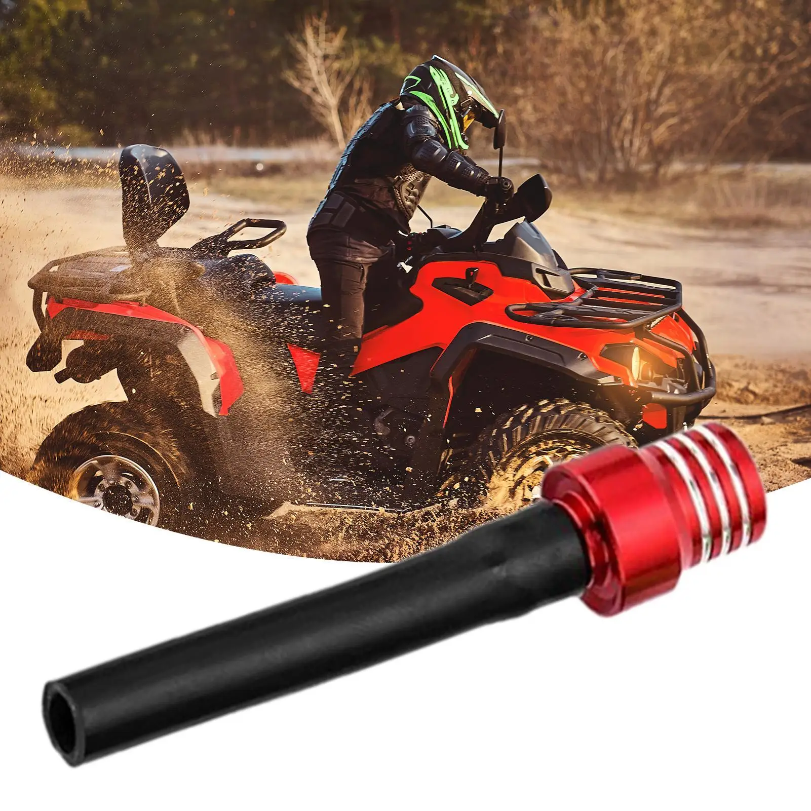 Aluminum Gas Cap Motorcycle Gas Cap Tank Vent Pipe Car Breather Valve for Automotive Replacement Motocross Dirt Pit Bike offRoad