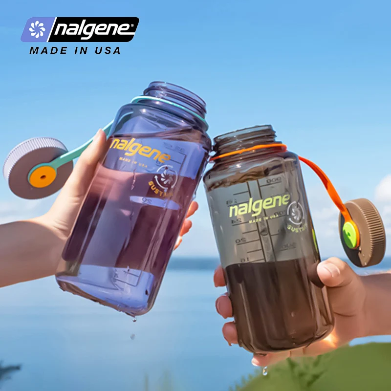 

Nalgene-Sports Wide Mouth Water Bottle, Portable Drinking Bottle, Outdoor, Travel, Hiking, 500ml, 1000ml