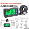 Battery Monitor Hall Sensor Coulomb Tester DC9~100V 50A-300A Voltmeter Ammeter Battery Capacity Coulometer 12V 24V 36V 48V 60V 1