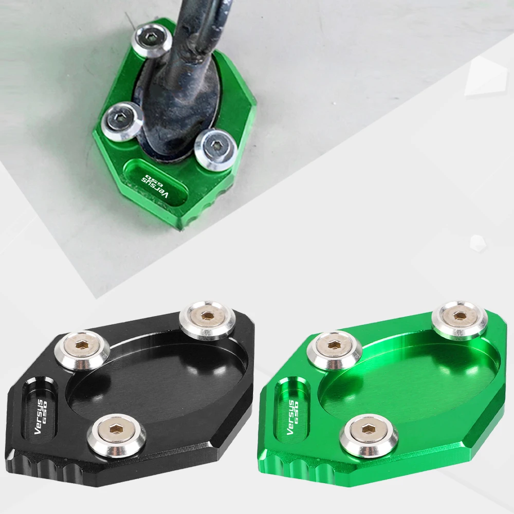 Soporte Lateral De Aluminio CNC Para Kawasaki Versys 650 (2007-2009) Y Versys 1000/X300 | Almohadilla Antideslizante