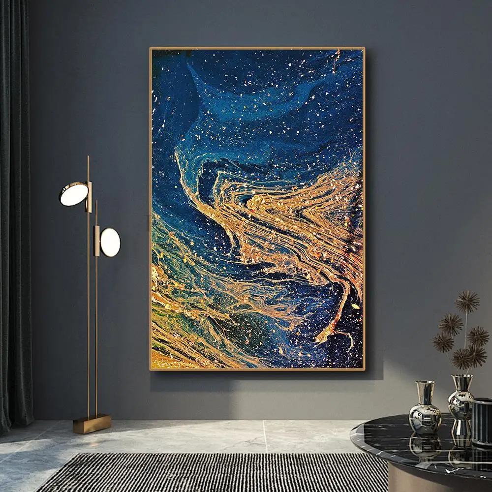 

Nordic Colourful Abstract Canvas Paintings Prints Modern Aesthetic Wall Art Poster Pictures Living Room Decoration Hogar