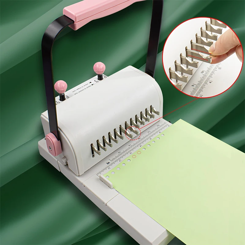 링 바인더 펀치 2:1 홀 펀칭기 수동 링 바인더 펀칭기 링 바인더 YO 링 펀칭기 원형 홀 펀칭기