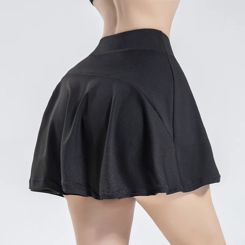 Nuvem Esconder Pocket Saias De Tênis para Mulheres, Seguro Pantskirt Yoga, Esportes De Segurança, Fitness, Shorts De Ciclismo, Cintura Alta, Ginásio, Golfe, Corrida