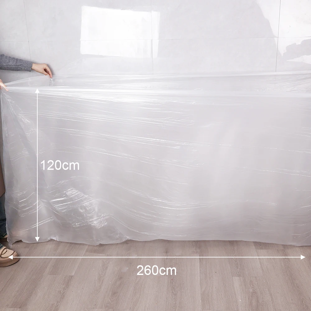6/1Pcs Disposable Bathtub Cover Bags Thickened Bath Bucket Film Portable Travel Hotel Shower Bag Cleanliness Friendly 1.2*2.6m 5