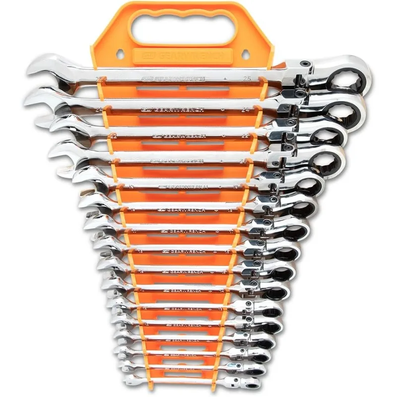 

GEARWRENCH 16 Pc. Ratcheting Flex Combination Wrench Set, Metric - 9902D garden storage