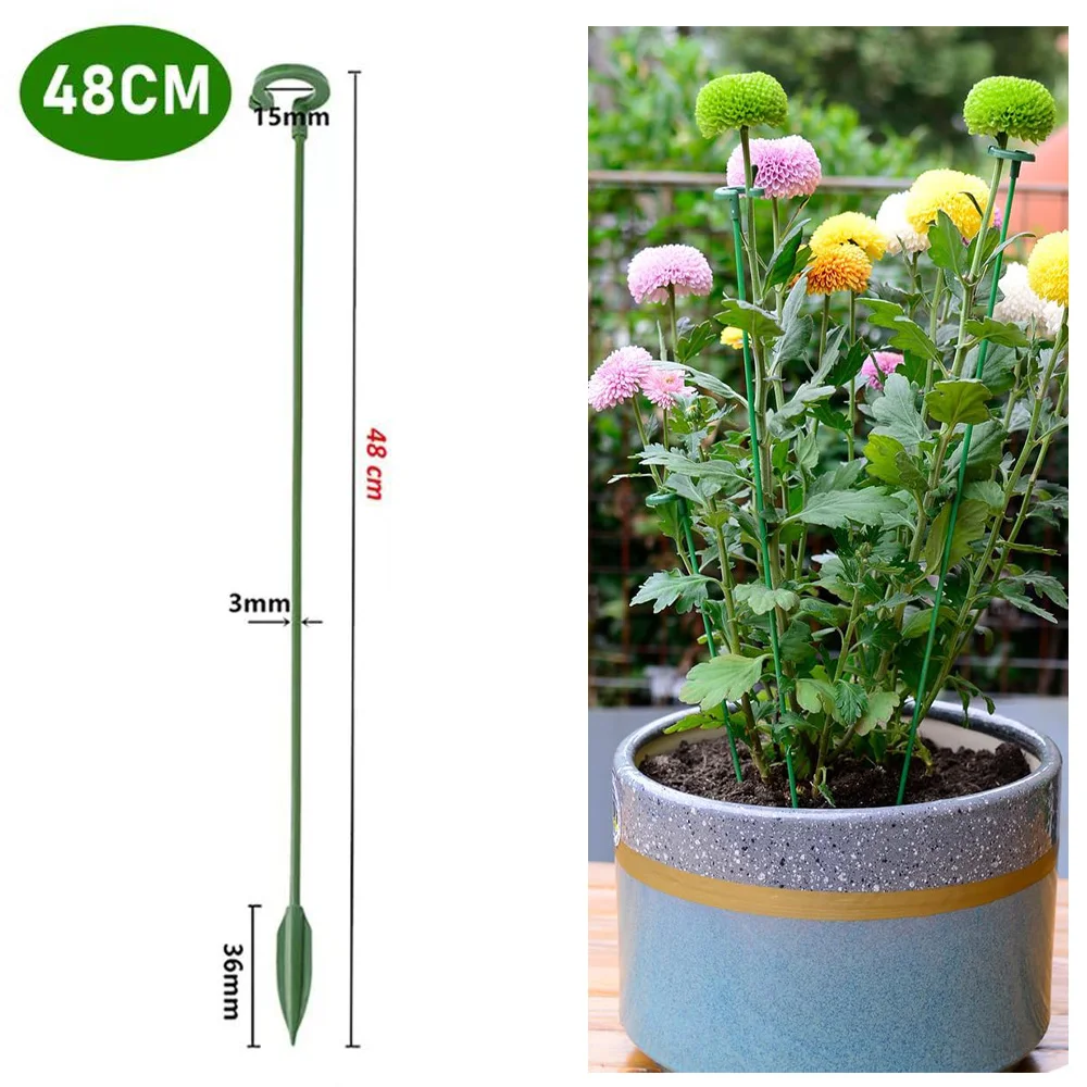 Pack of 5/10 Reusable Plant Support Stands for Flowers and Vegetables