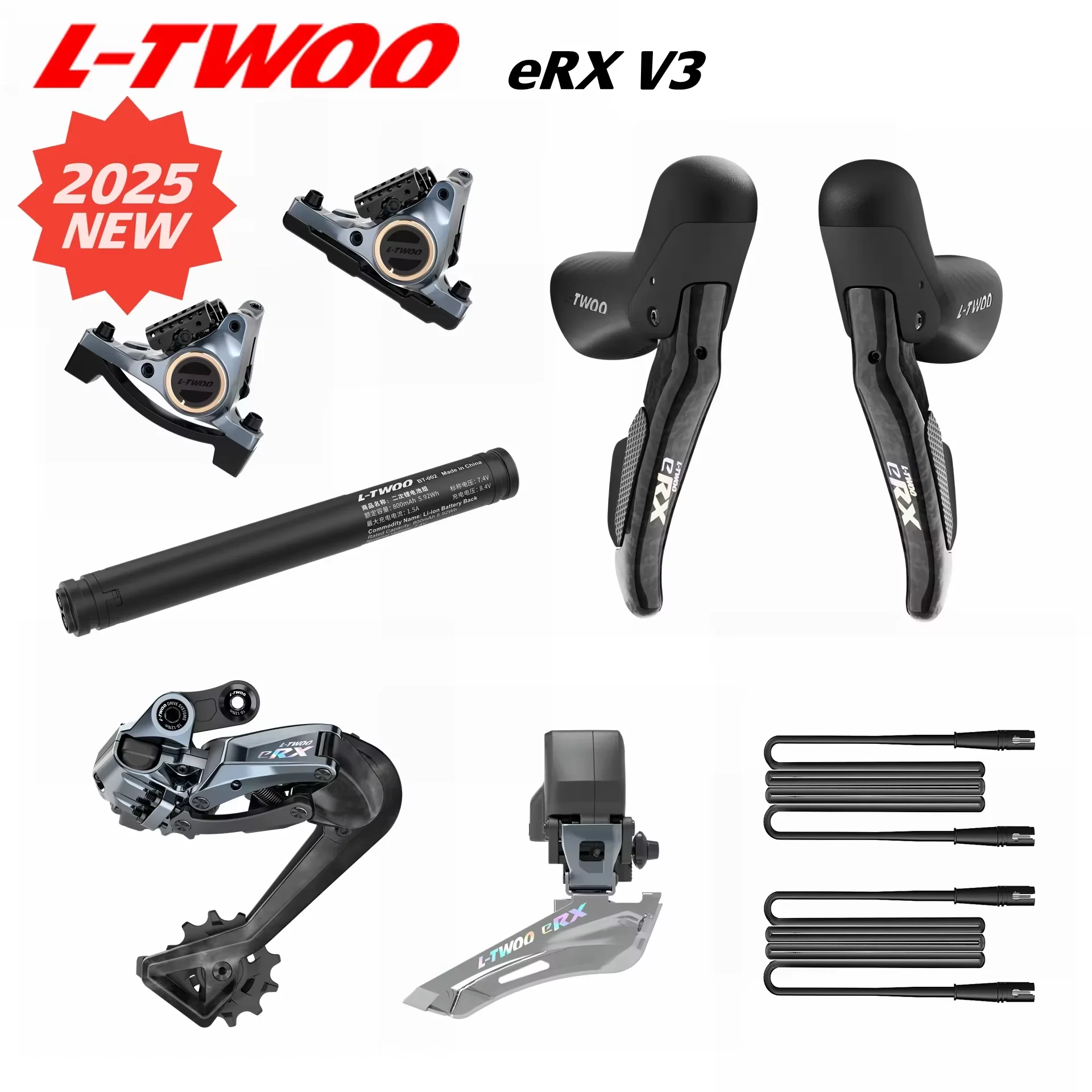 LTWOO V3 eRX eR9 2x12s / 2x11s 電子グループセット、ロード電動