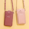 Soft Women Bags Leather Wallets Touch Screen Cell Phone Purse Crossbody Shoulder Strap Handbag For Female Cheap Card Package 6