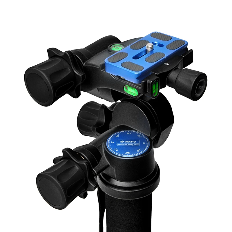 Benro GD3WH three-dimensional gear head PTZ magnesium alloy SLR photography tripod Panoramic photography head Three-way precise