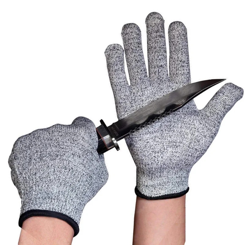 Tanie Grade 5 Anti-cut Anti-cut rękawice HPPE Amazon eksport ręczne materiały