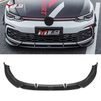 자동차 바디 키트 ABS 플라스틱 클럽 스포츠 스타일 개조 프론트 범퍼 립 스포일러, 폭스바겐 골프 8 MK8 GTI R-라인 2021-2023