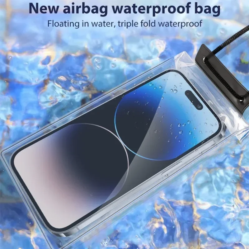 Full View Waterproof Case for Phone Underwater Snow Rainforest Transparent Dry Bag Swimming Pouch Big Mobile Phone Covers