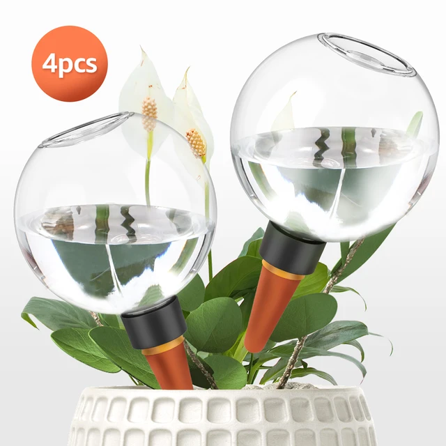 2/4Pcs Automatic Watering Globes 500ml Self Watering Planter Insert Multifunctional Portable Watering Devices for Home Balcony 2