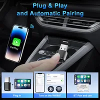 M10 2in1 Wireless CarPlay Adapter For OEM Wired CarPlay or OEM Wired Android Auto Plug&Play Bluetooth Smart CarPlay - Image 4