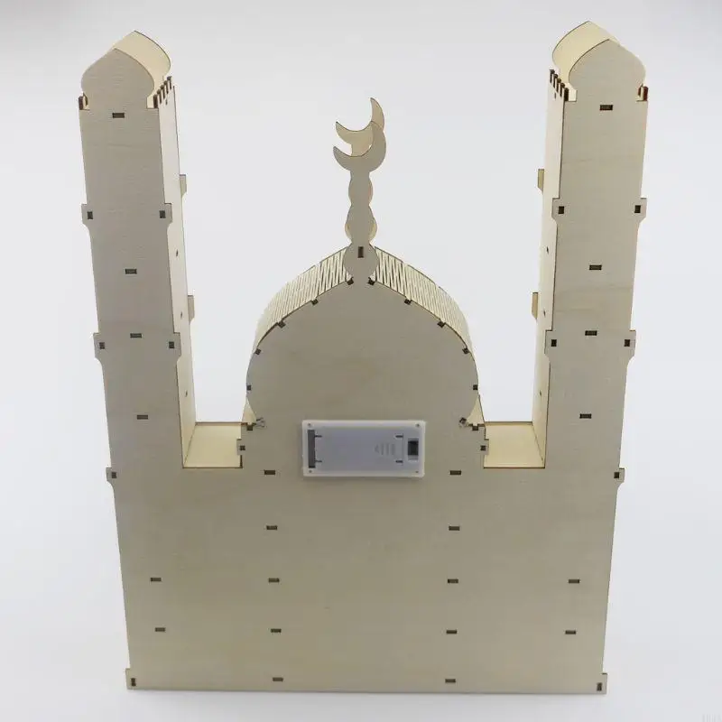 40JA Eid Mubarak Countdown Calendar DIY Ramadan Ornaments Wooden Drawer Home Party Decoration Crafts