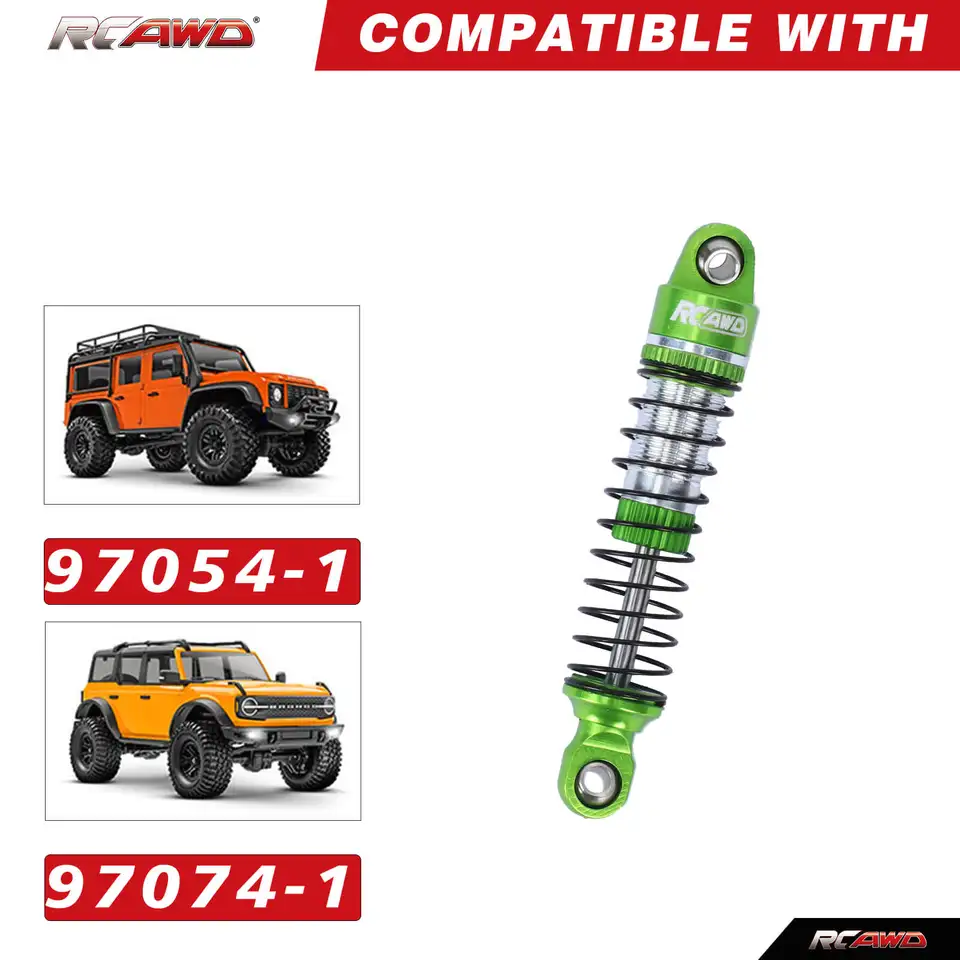 Levigo Ammortizzatori Posteriori Anteriori In Metallo RC Compatibile Con Traxxas 1/18 TRX-4M, Parti Di Aggiornamento RC Ammortizzatore Ad Alta Precisione