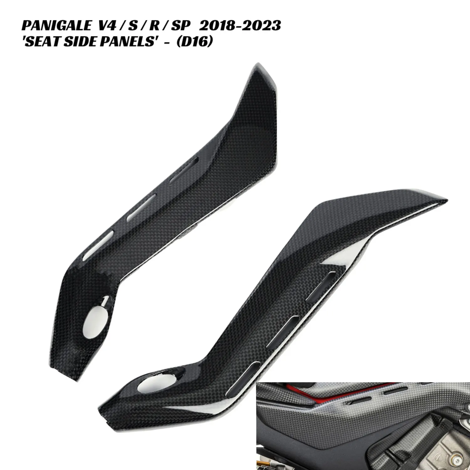 GokomRacingMotorcyclePartsCarbonFiberSeatSidePanelsFORDucati