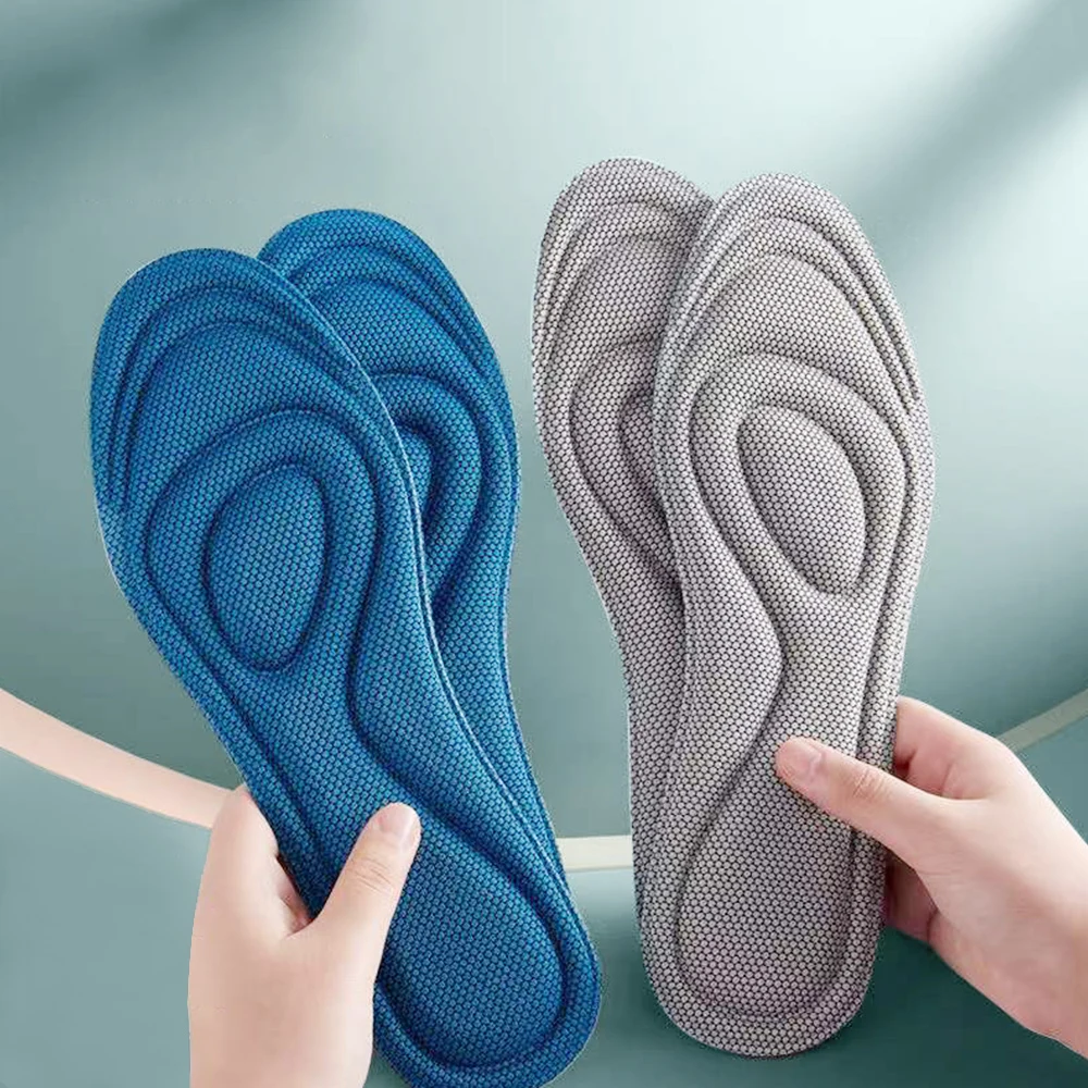 Solette ortopediche in memory foam da 4 pezzi per deodorizzazione antibatterica inserti per assorbimento del sudore scarpe sportive cuscinetti da corsa_voghion.com