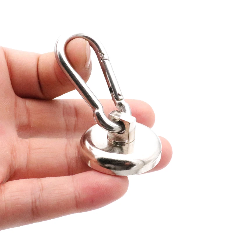 Magnetic Hooks Mountaineering Buckle Neodymium Magnet with Swivel
