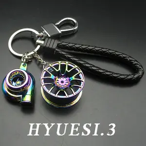 Rare Auto Partsstainless Steel Car Keychain - Turbo & Gearbox Pendant For  Men & Women