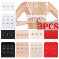 Extension de soutien-gorge pour femmes, 3 pièces, Extension de sangle de Lingerie, Accessoires de remplacement avec 3 crochets, Extension de barre, Extension de boucle, Lingerie 2