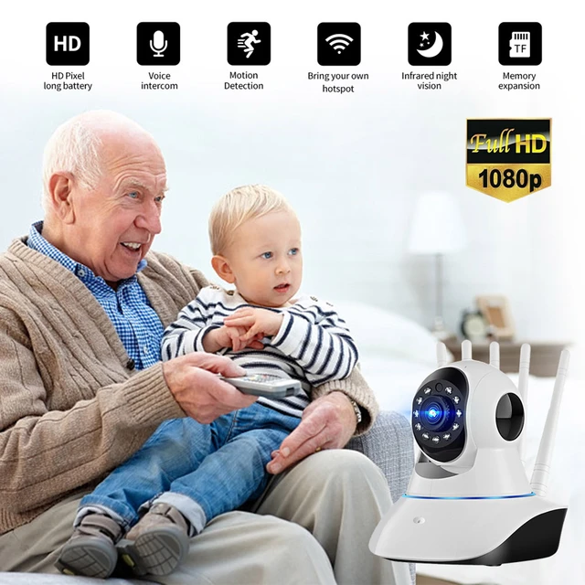 Mini gözetim kamera Video kayıt iki yönlü interkom Mini güvenlik ev odası  kamera için bebek izleme monitörü kızılötesi gece görüş - AliExpress