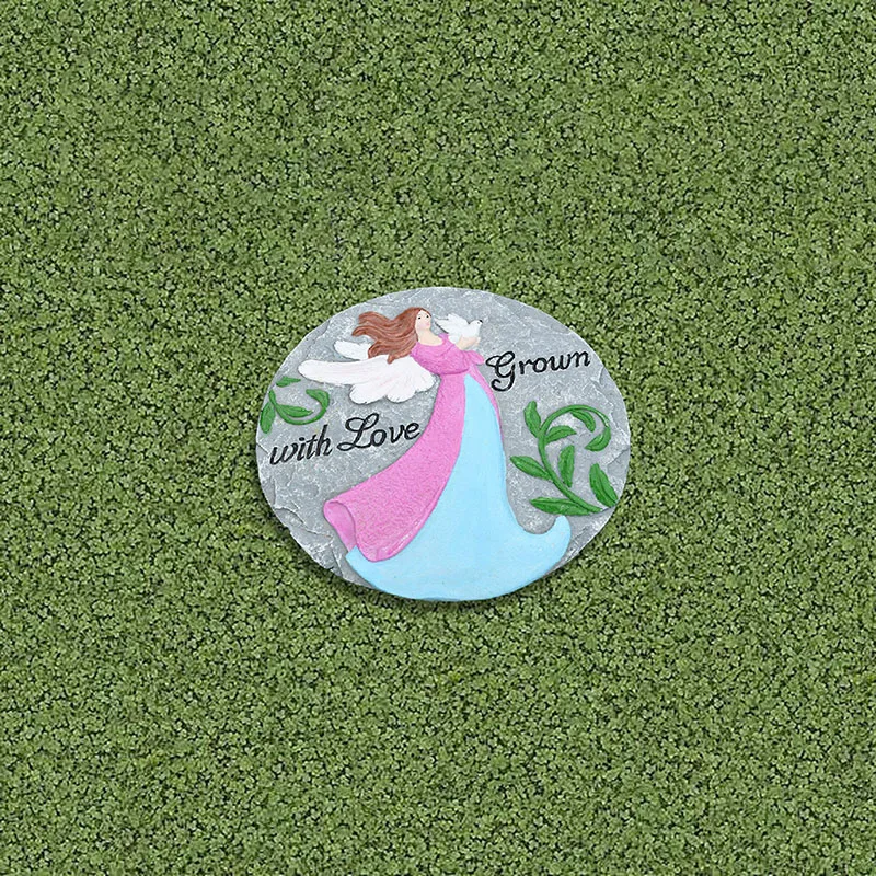Stepping Stones Flower Paving Stones Garden Decor for Outdoor Lawn Walkway