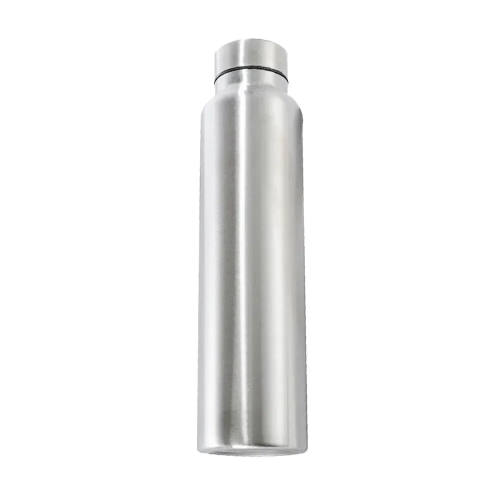 Description Picture 6 of item650ml/1000ml Stainless Steel Sport Water Bottle Single-layer Rugged Water Cup Metal Flask Drinkware Camping Sports Gym