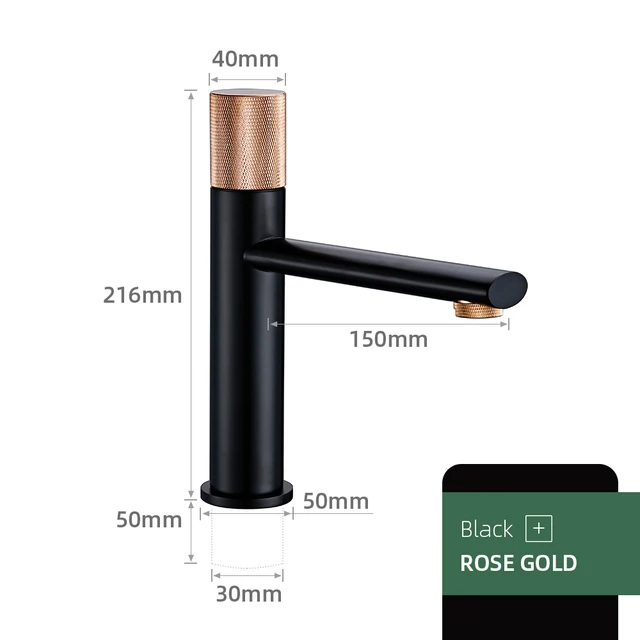 Knurled Faucet Brushed Gold Basin Faucet Bathroom Taps Single Handle