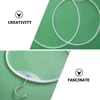10 Pcs White Bikini Display Stands Round Underwear Racks Drying Shelf Circle Shape Swimsuit Hanger Home Storage ganization 5