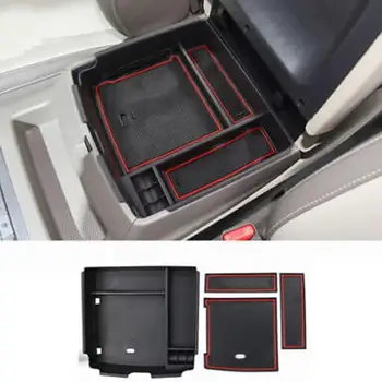 ABS 블랙 블루 자동차 팔걸이 글러브 박스, 기아 카니발 KA4 2022 K2Z9 용 보관함, 인테리어 액세서리, 1 개