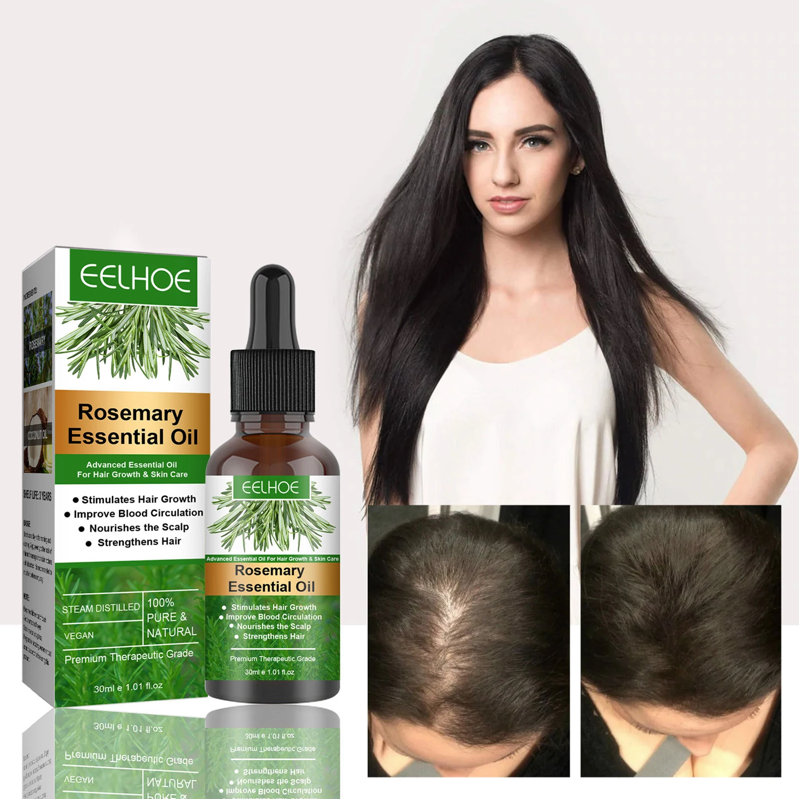 30ml Rosemary Hair Oil Nourishment Scalp & Stimulates Hair Growth Hair