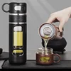 520ML Tea Water Bottle With Tea Filter High Borosilicate Glass Tea Water Separation Water Cup Portable Filtering Bottle Tumbler