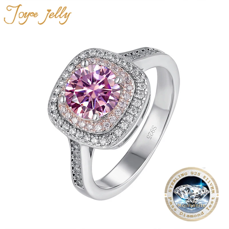 JoyceJelly 1 carat D Color Moissanite Diamond Earrings main image 1