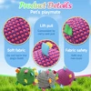 Interactive Ball Dog Toy Suitable for  Chewing Training, Stress Relief, Bite Sound Resistance, Plush tug-of-war Toy three color 5