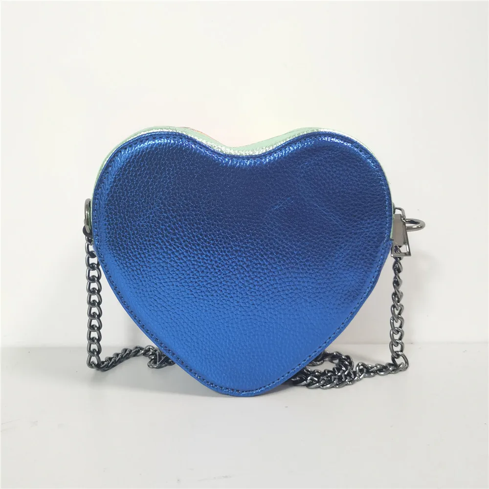 Y2K Style Heart Shaped Rainbow Pattern Crossbody Handbag, Mini