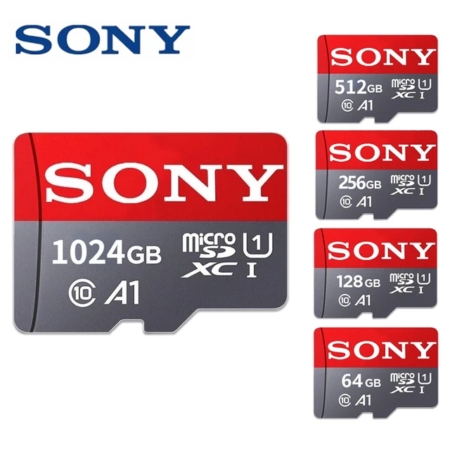 Sony-Carte mémoire Micro SD, Classe 10, 1 To, 512 Go, 256 Go, 128 Go, 64 Go,  32 Go, TF, Carte Flash, MicroSD pour téléphone, Appareil photo, Meilleur  choix - AliExpress