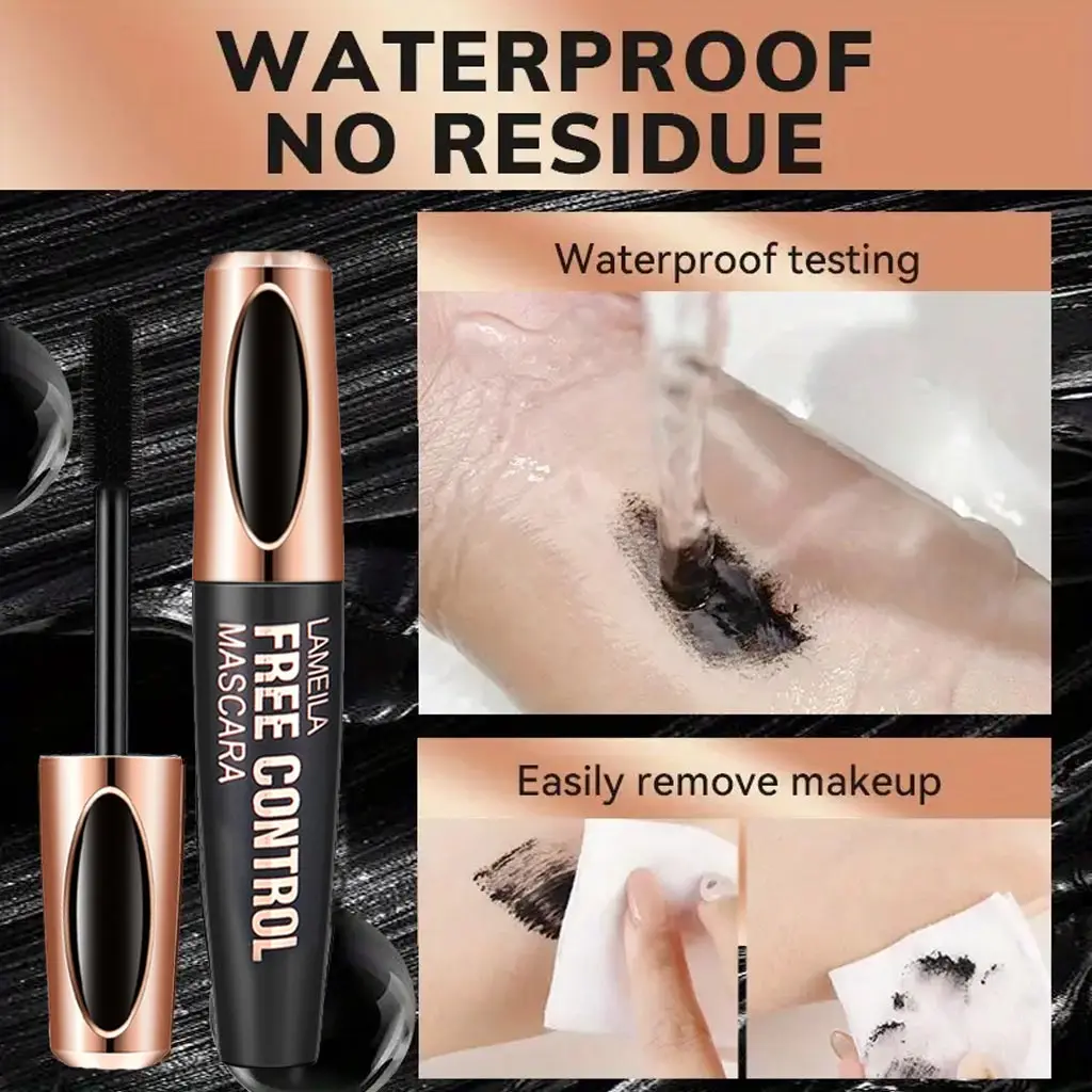 1pc 8d Silk Fiber Eyelash Mascara Waterproof Thick Lengthening MascaraCurling Long Black Extension_voghion.com