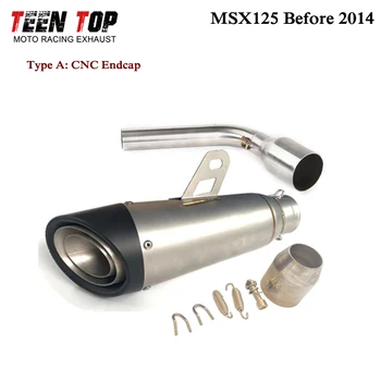 Slip-on Exhaust For Honda MSX125 Exhaust MSX 125 Before 2014 Year 51mm Stainless Steel Motorcycle Exhaust Motobike Escape Moto