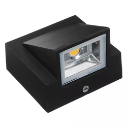 Waterproof Aluminium Outdoor LED Wall Light for Garden and Balcony Decoration (5W Black Body)